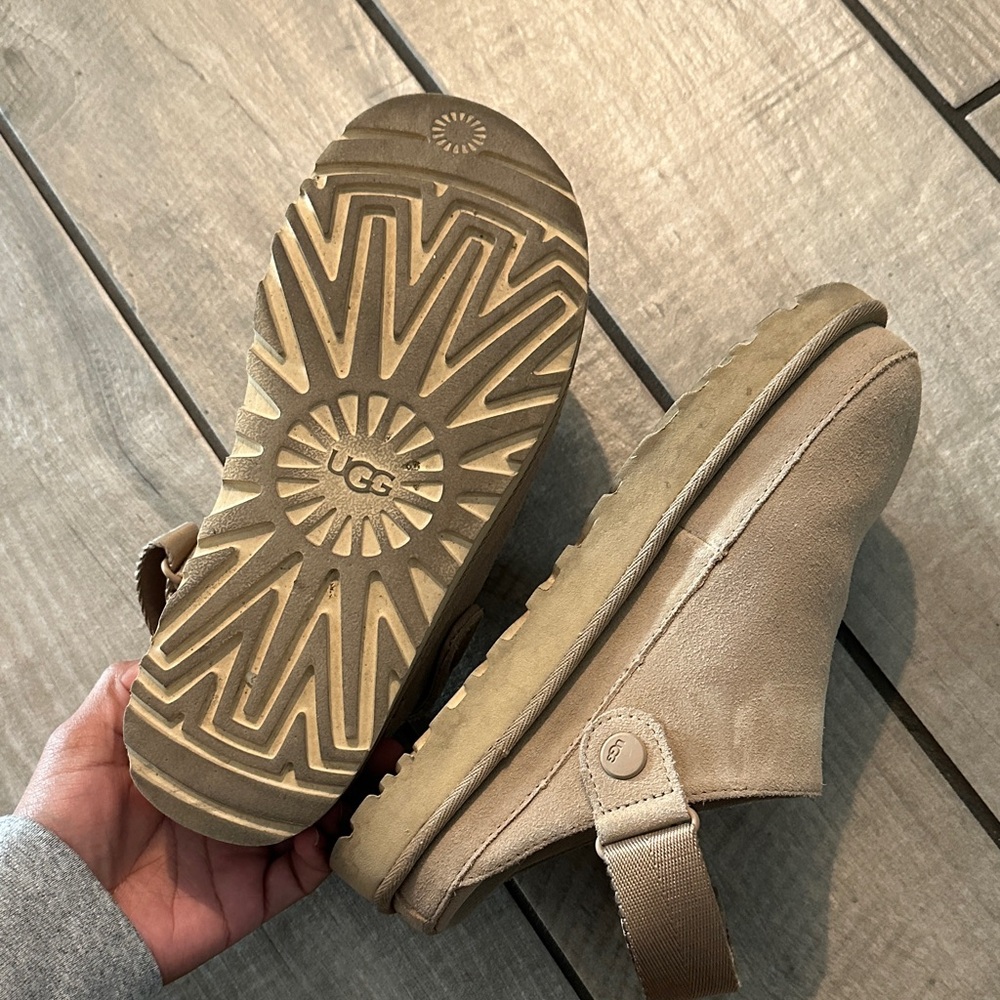 UGG Tan Suede Slippers - Picture 3 of 7